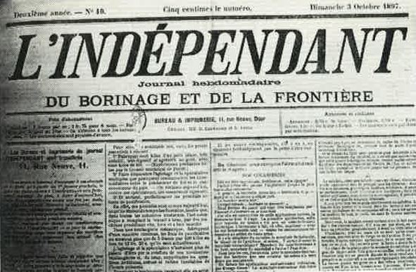 Journal L'Indépendant de Dour