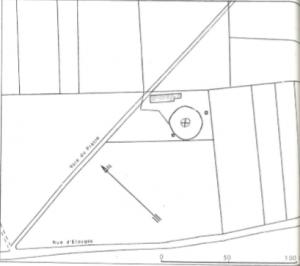 Plan de localisation cadastrale du Moulin P. Mathieu de Dour