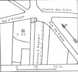 Plan de localisation cadastrale du Moulin des Berceaux de Dour