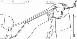 Plan de localisation cadastrale du Moulin du Moulineau de Dour