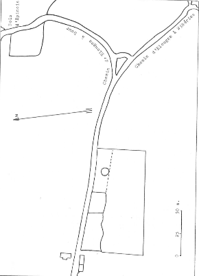 Plan de localisation cadastrale du moulin à vent Nollet à Elouges