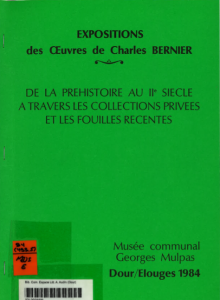 Expositions des oeuvres de Charles Bernier : catalogue d'exposition