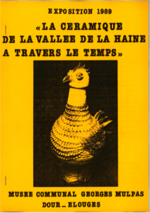 La céramique de la vallée de la haine à travers le temps : catalogue d'exposition