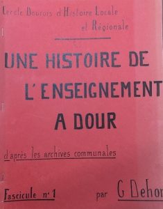 Gilbert Dehon - Une histoire de l'enseignement à Dour