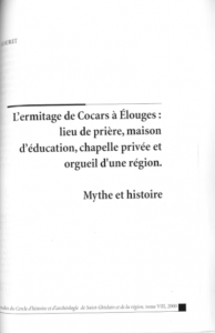 Alain Jouret - L'ermitage de Cocars à Elouges