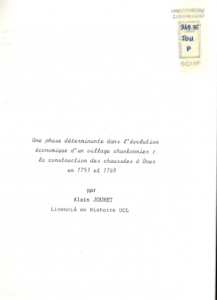 Alain Jouret - Une phase déterminante dans l'évolution économique d'un village
