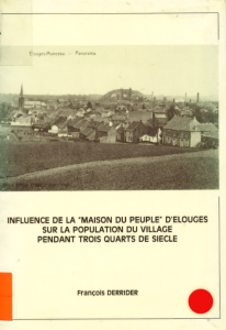 François Derrider - Influence de la Maison du peuple d'Elouges