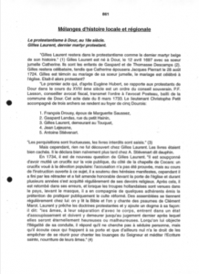 Marie-Thérèse Capouillez-Chomis - La protestantisme à Dour