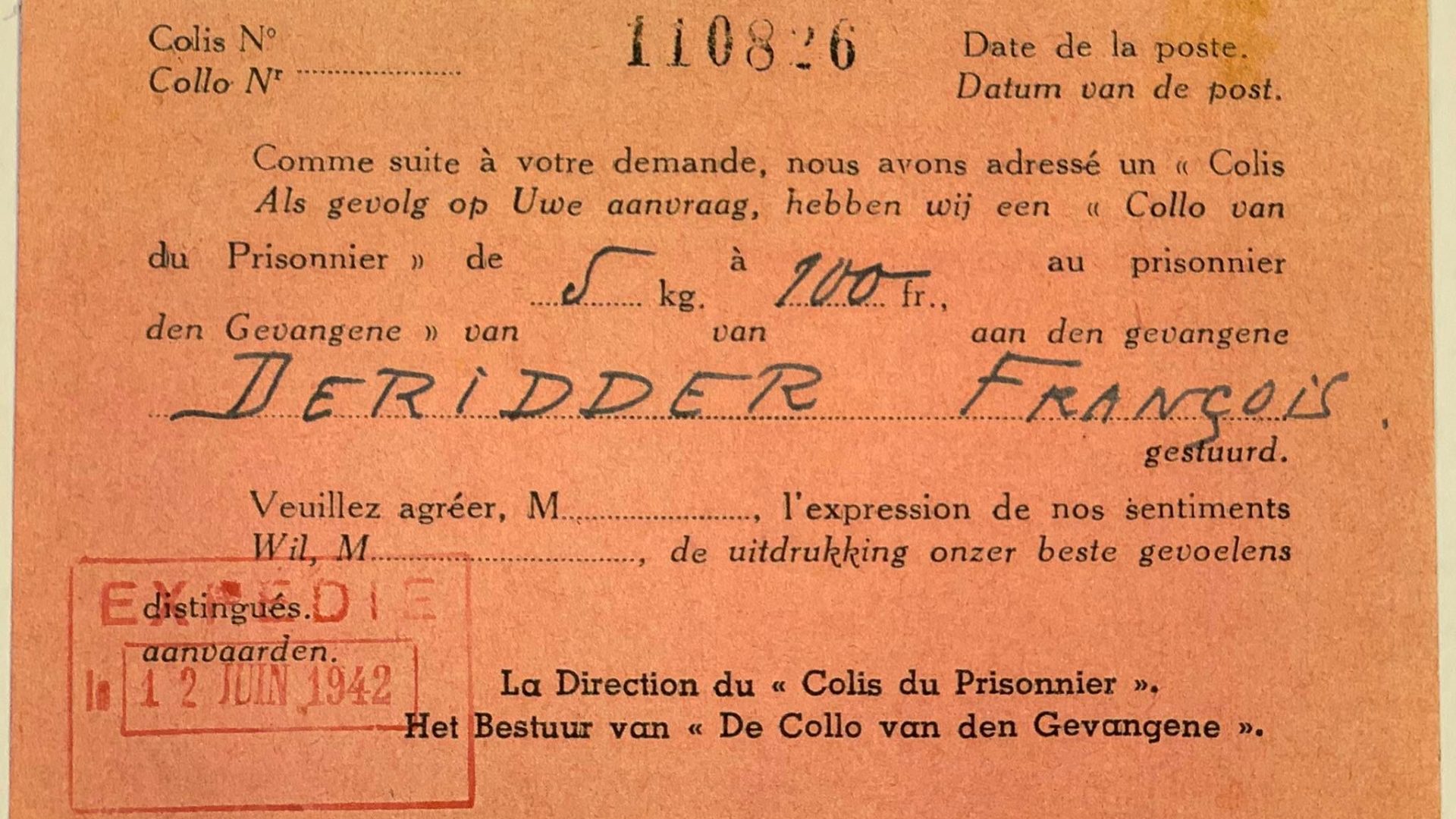Les colis de la Croix-Rouge